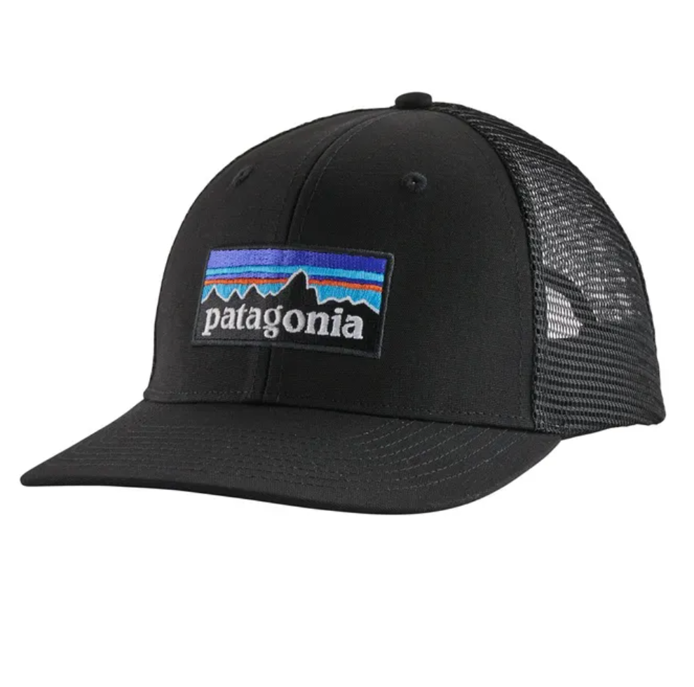 Patagonia P-6 Logo LoPro Trucker Hat Black