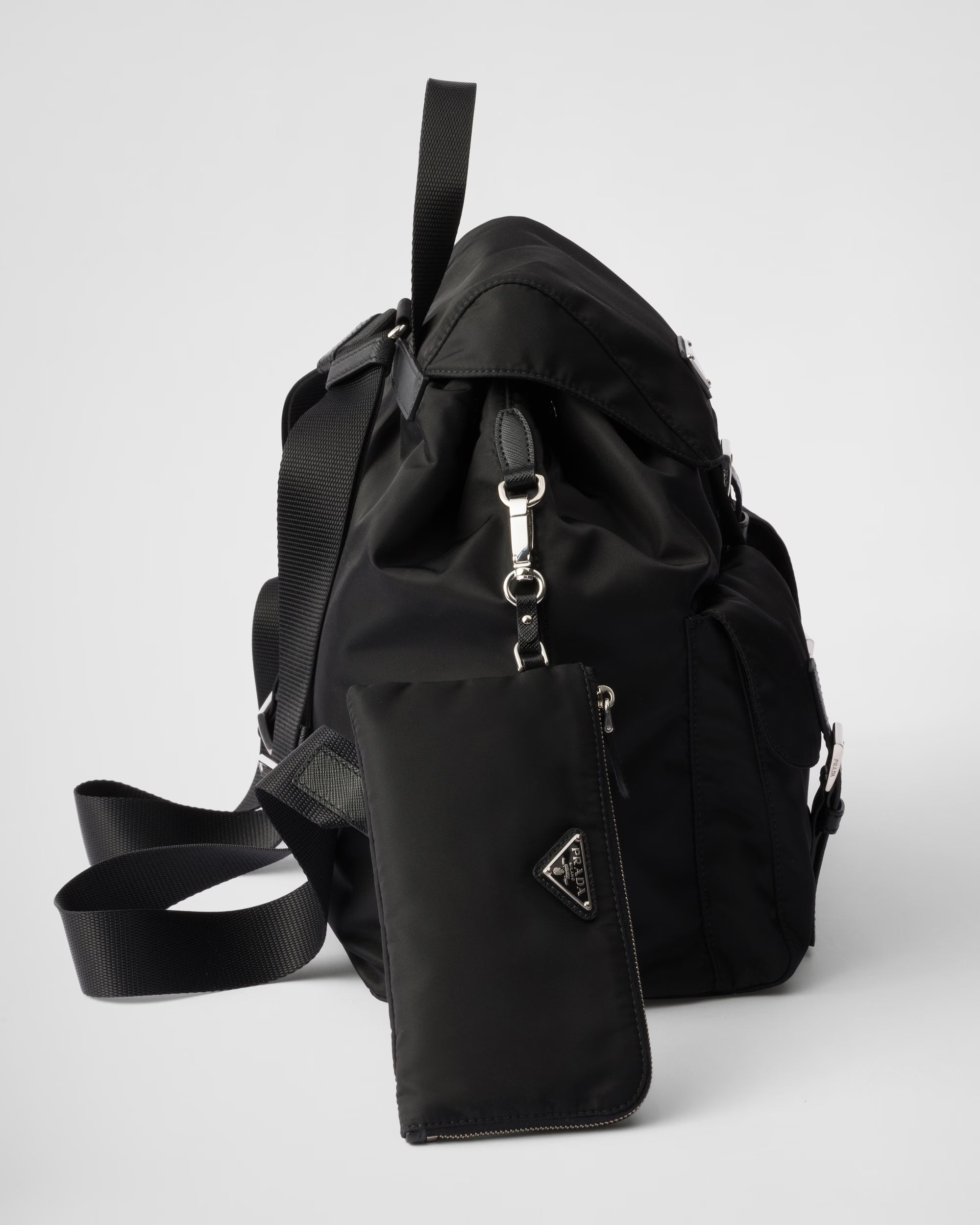 Prada Medium Re-Nylon Backpack With Pouch