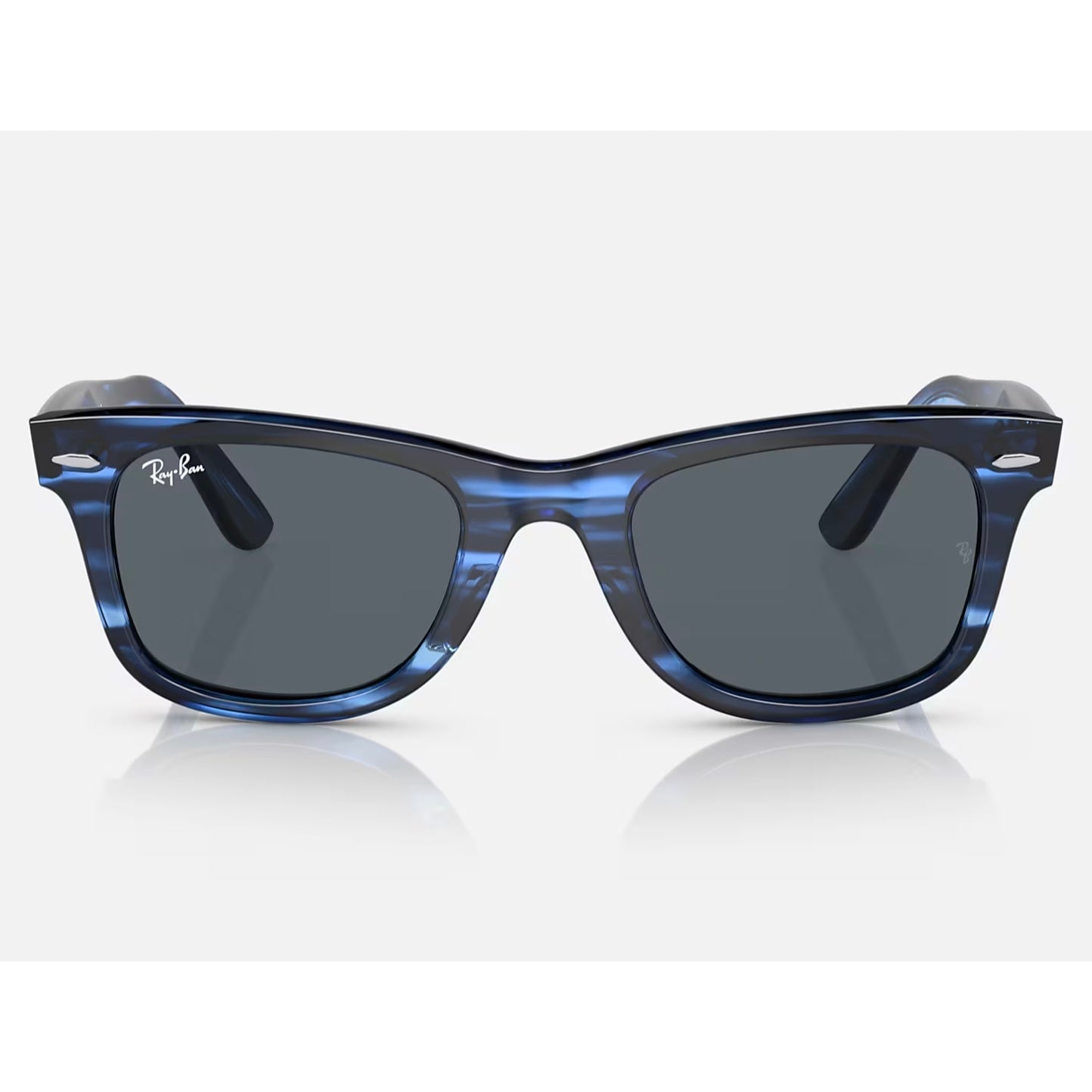Ray-Ban Original Bio-Acetate Wayfarer in Polished Striped Blue