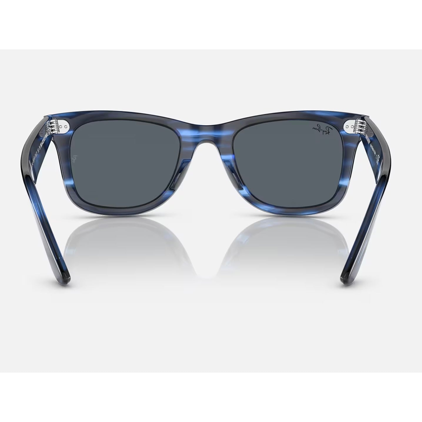 Ray-Ban Original Bio-Acetate Wayfarer in Polished Striped Blue