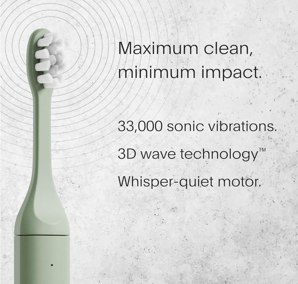 SURI Sustainable Electric Toothbrush in Fern Green