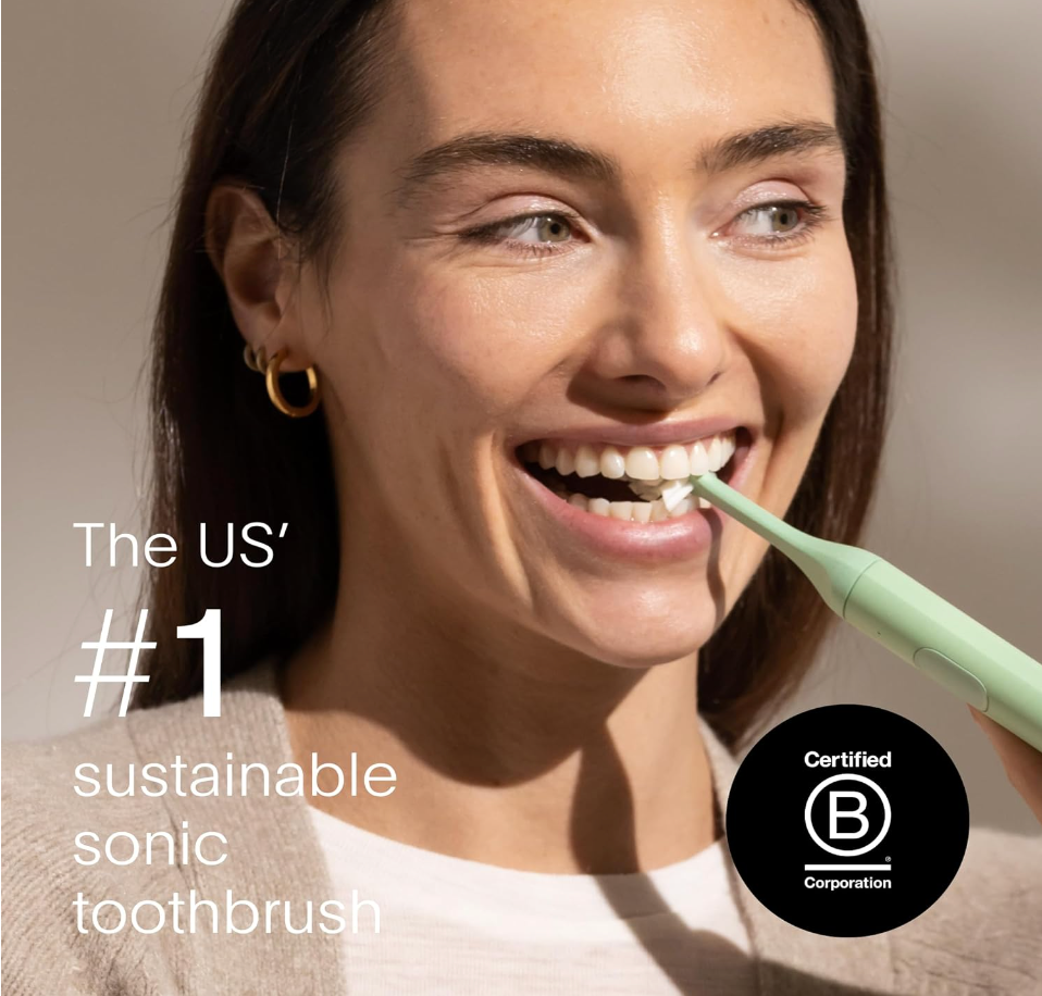 SURI Sustainable Electric Toothbrush in Fern Green