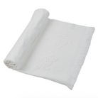 Vilebrequin Beach Towel In Organic Cotton Turtles Jacquard - White
