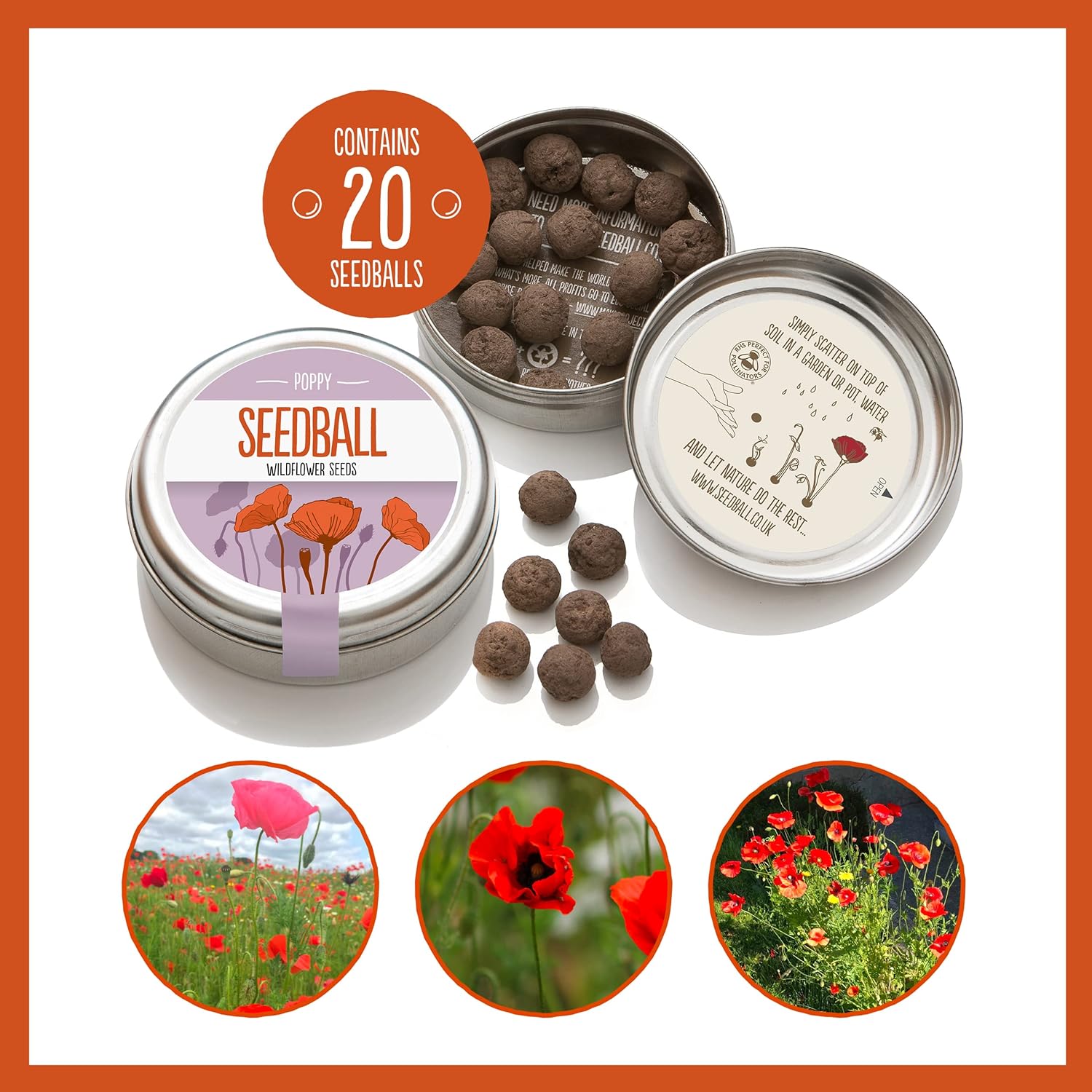 Seedball Poppy Seed Bombs