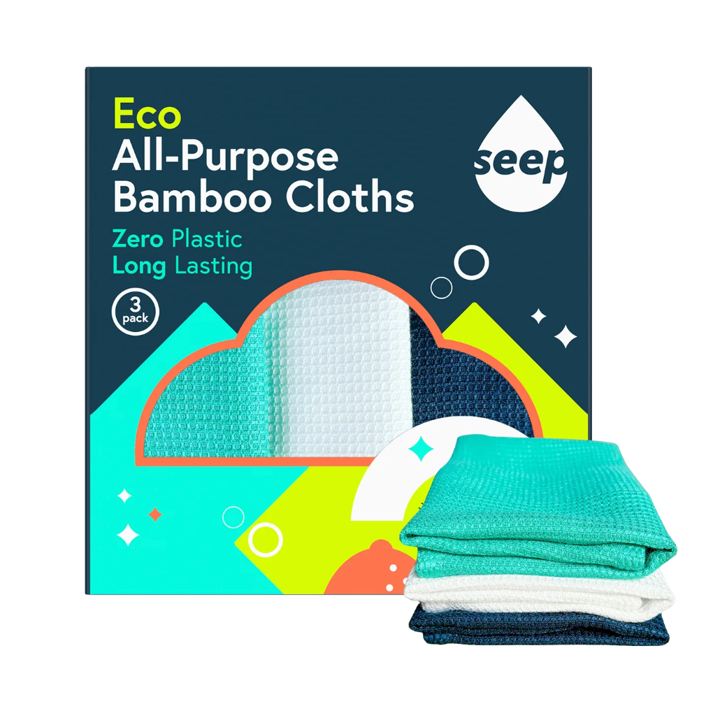 Seep Eco All-Purpose Bamboo Cloths (3 cloths)