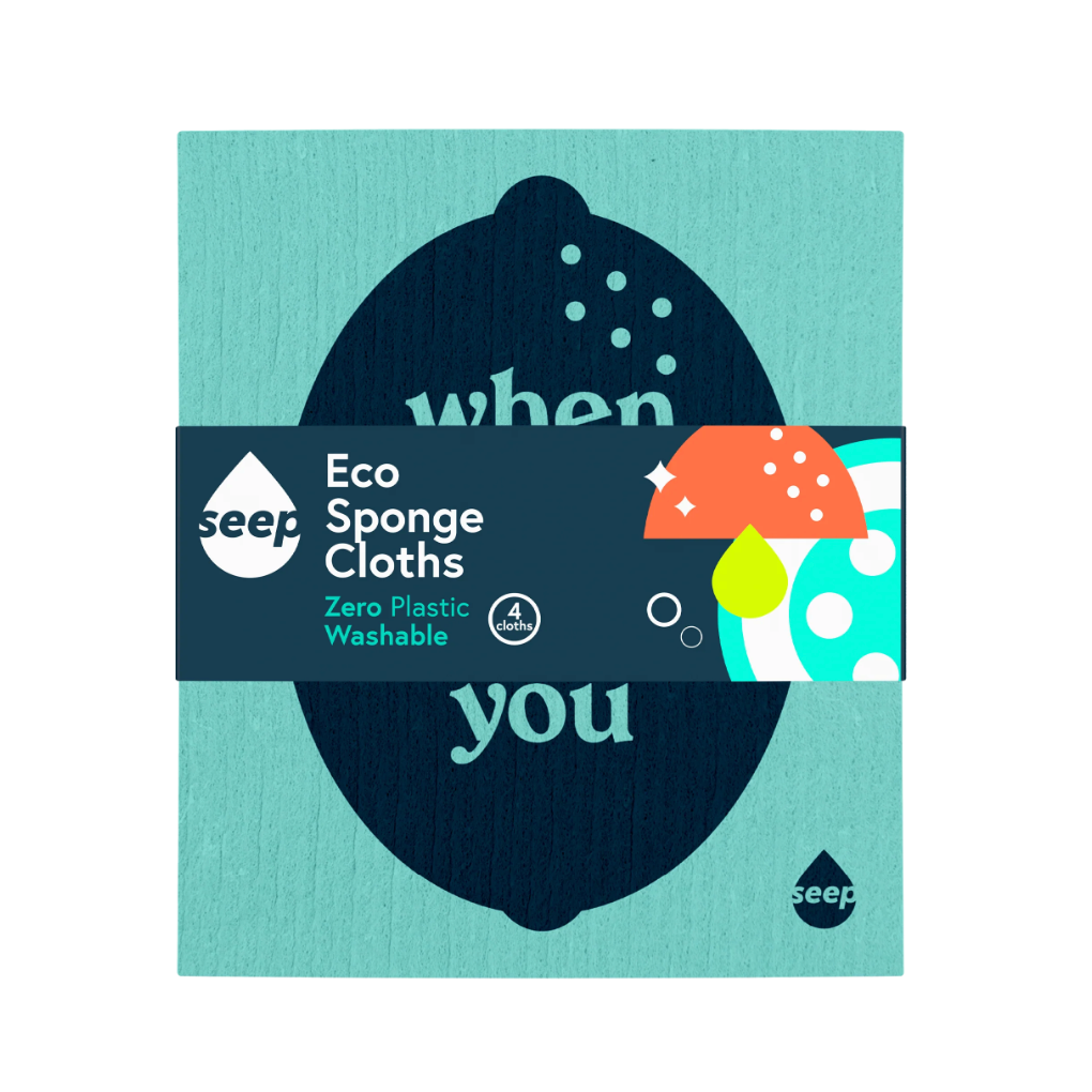 Seep Eco Sponge Cloths (4 cloths)