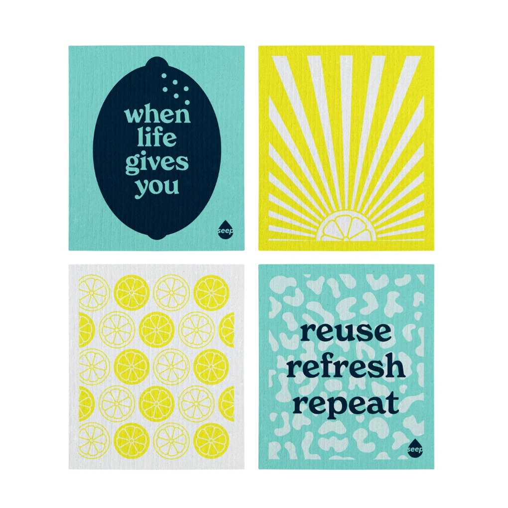Seep Eco Sponge Cloths (4 cloths)