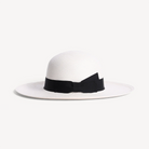 Swaine London - Herbert Johnson Brisa Panama Toquilla Straw Hat White with Black Band