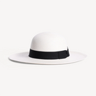 Swaine London - Herbert Johnson Brisa Panama Toquilla Straw Hat White with Black Band