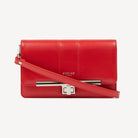 Swaine London Carmen Clutch Cross Body Bag Red