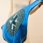 Swaine London Monogrammed Silk Scarf - Blue