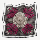 Swaine London Palm Tree Silk Scarf - Fuchsia