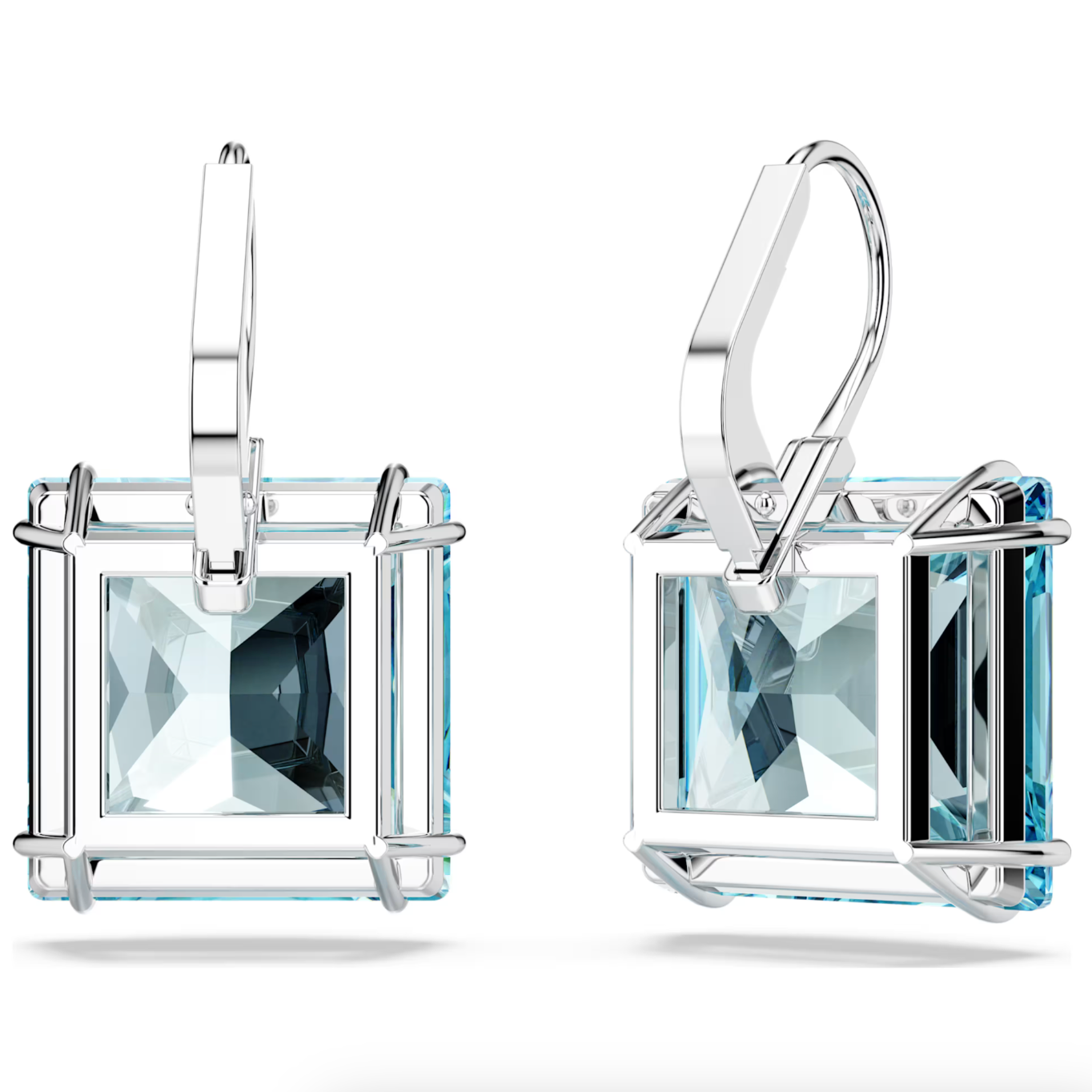 Swarovski Silver Millenia Blue Cubic Zirconia Drop Earrings