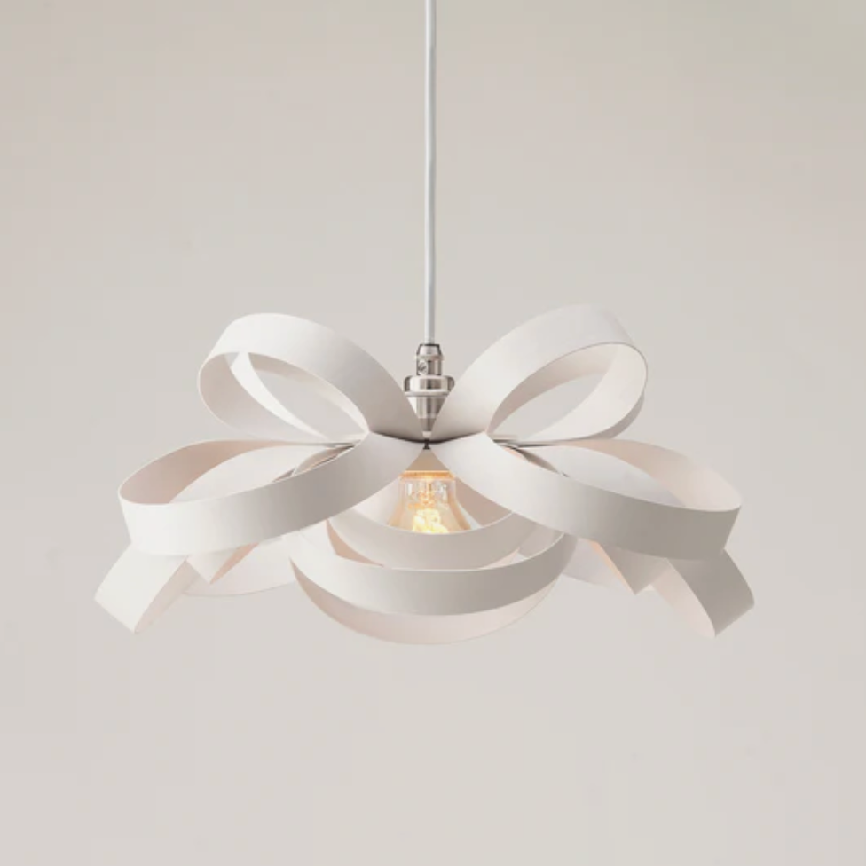 Tom Raffield Skipper Pendant Light, China Clay Limited Edition