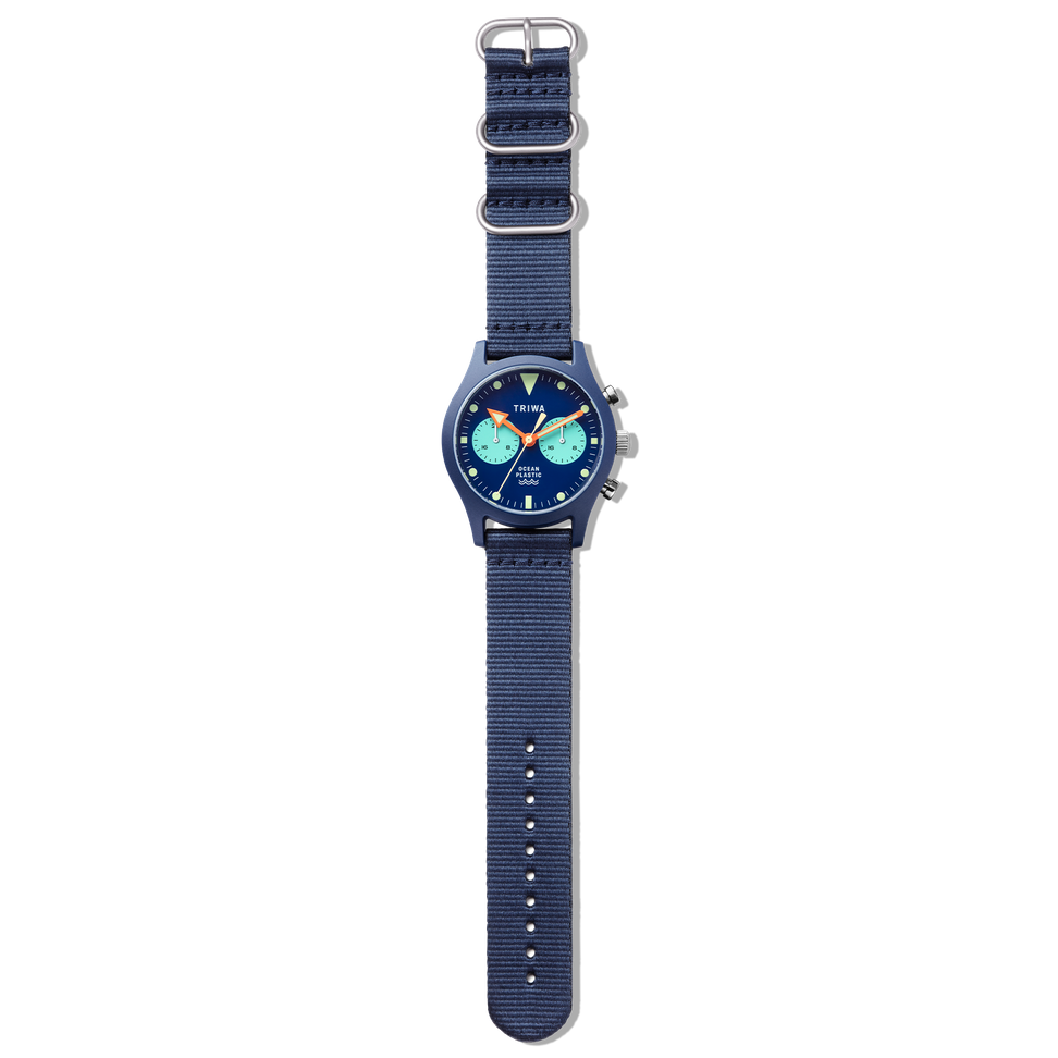 Triwa Ocean Plastic Timer Deep Blue