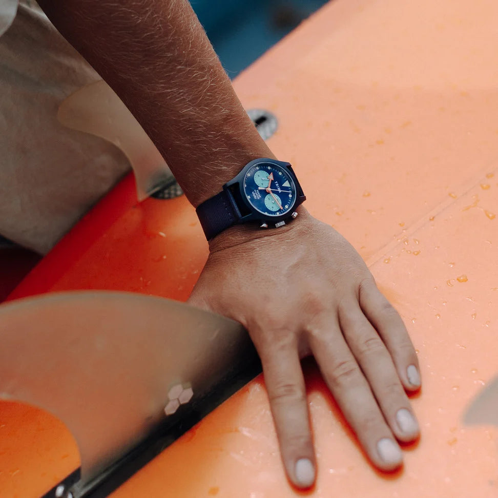 Triwa Ocean Plastic Timer Deep Blue