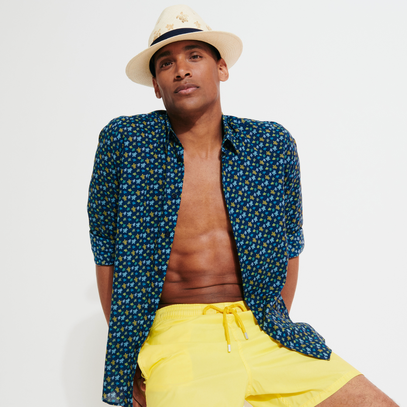 Vilebrequin X Borsalino Men Straw Hat