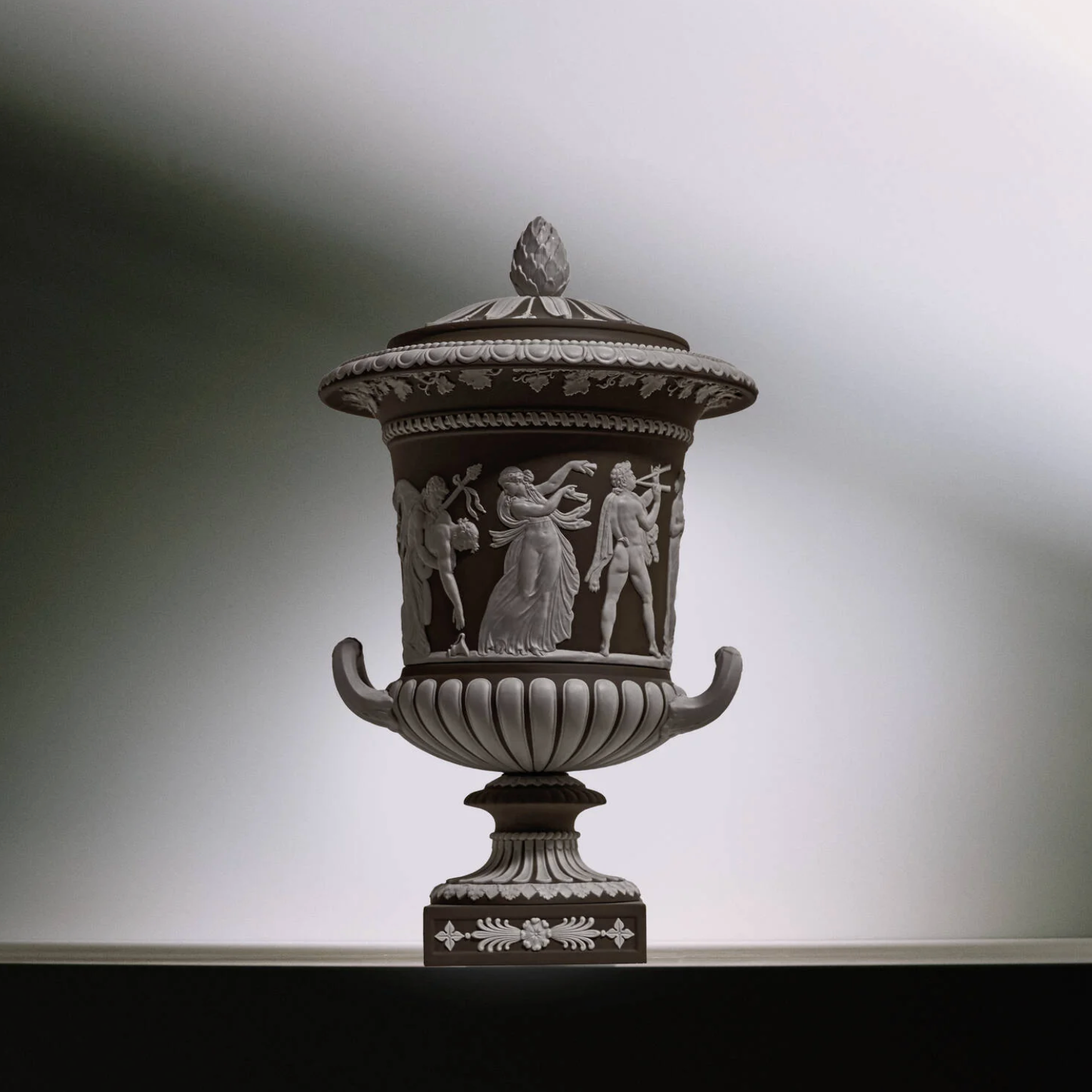 Wedgwood Borghese Vase Marsh Green