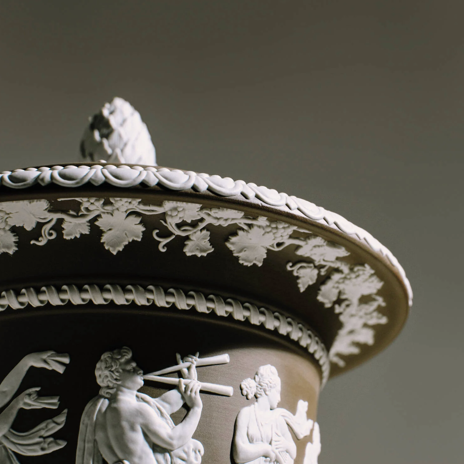 Wedgwood Borghese Vase Marsh Green