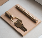 Wingback Mechanical Pen in Brass with Key Fob