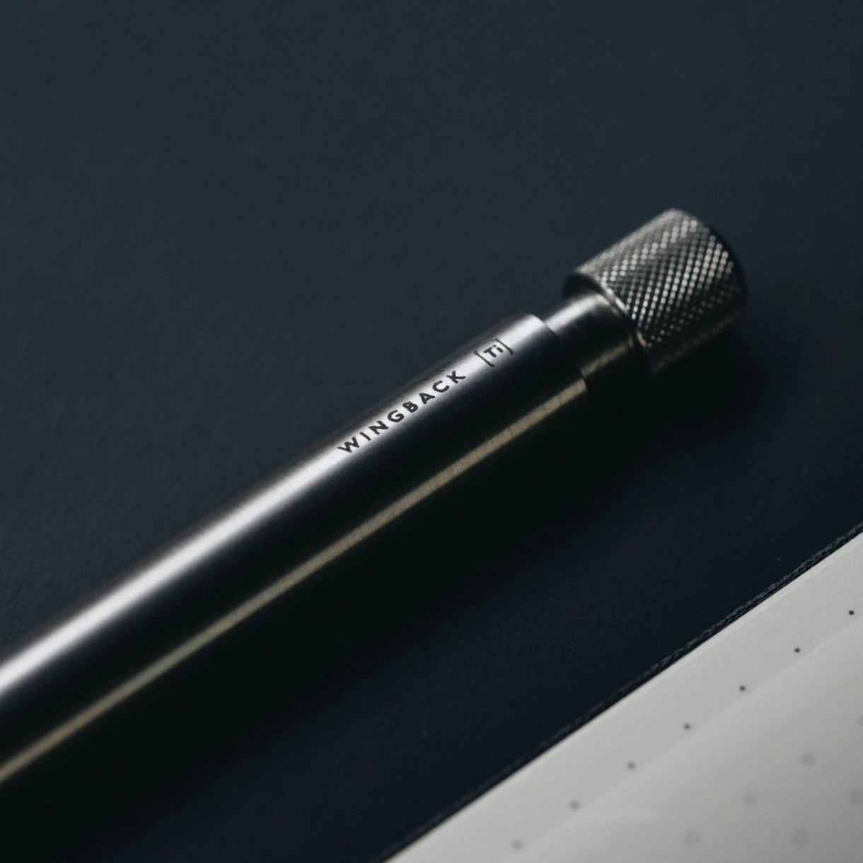 Wingback Mechanical Pen in Titanium