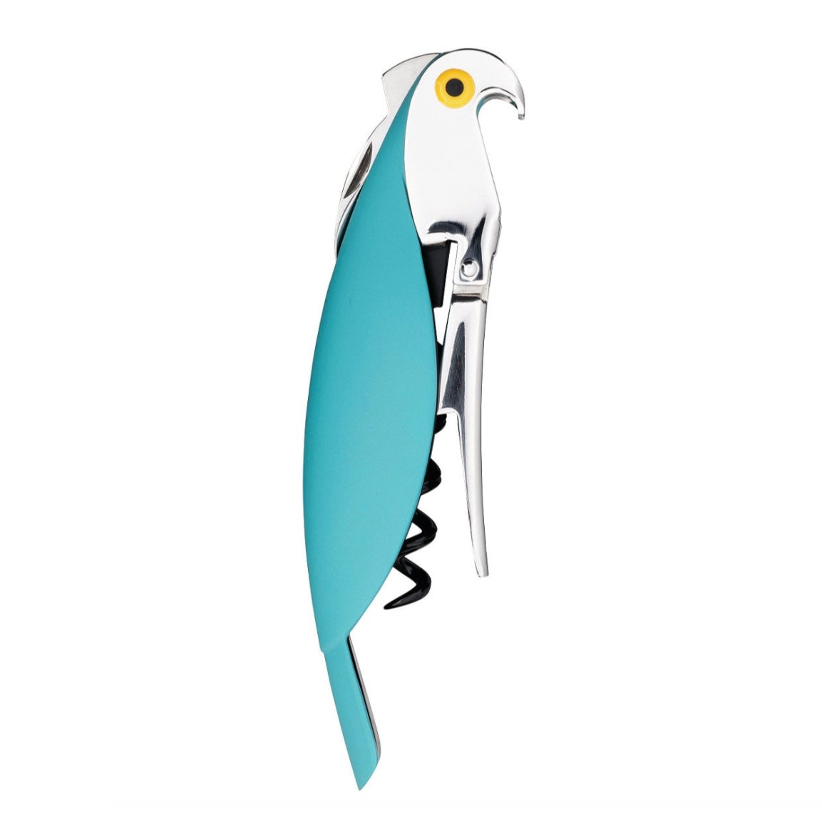 Alessi Parrot Corkscrew in Light Blue