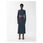 Chloé Long Sleeve Denim Shirt Dress