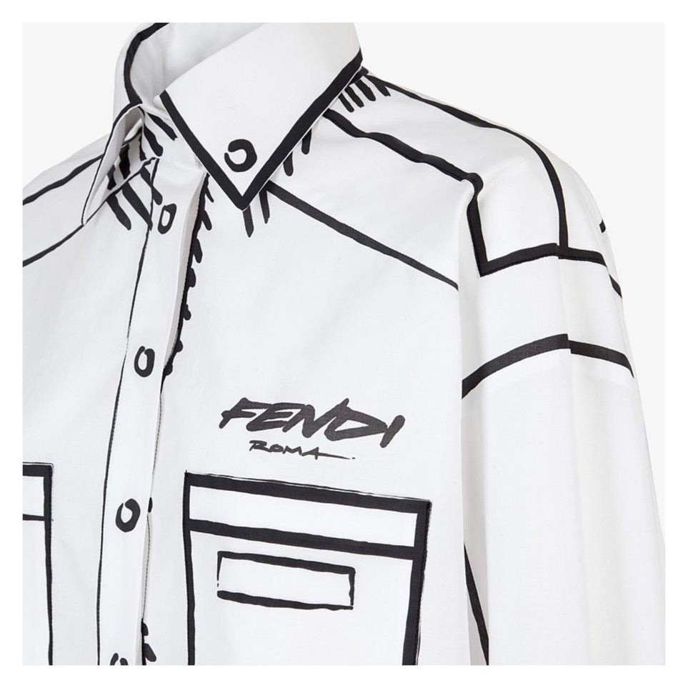 Fendi Roma Joshua Vides Cotton Shirt