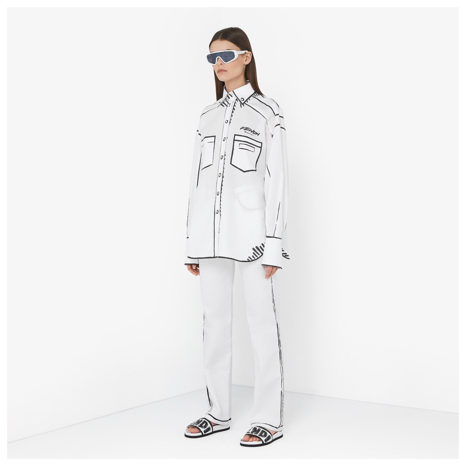 Fendi Roma Joshua Vides Cotton Shirt