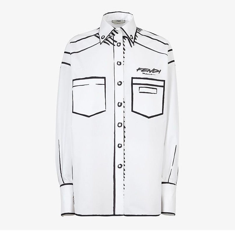 Fendi Roma Joshua Vides Cotton Shirt