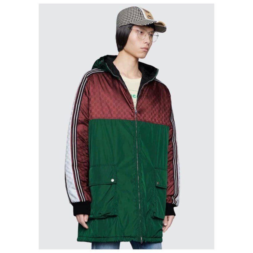 Gucci jacket red and green hotsell