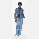 Marine Serre Moon Regenerated Denim Trousers