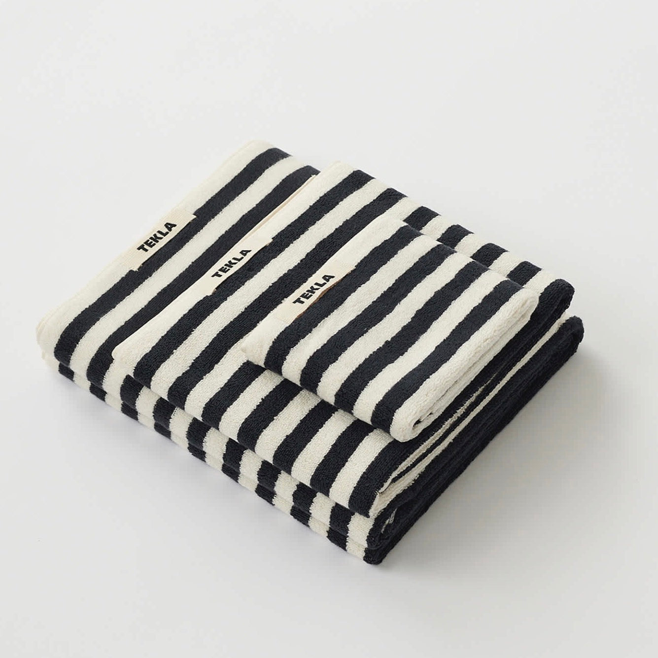 Tekla Organic Cotton Towel in Sailor Stripes