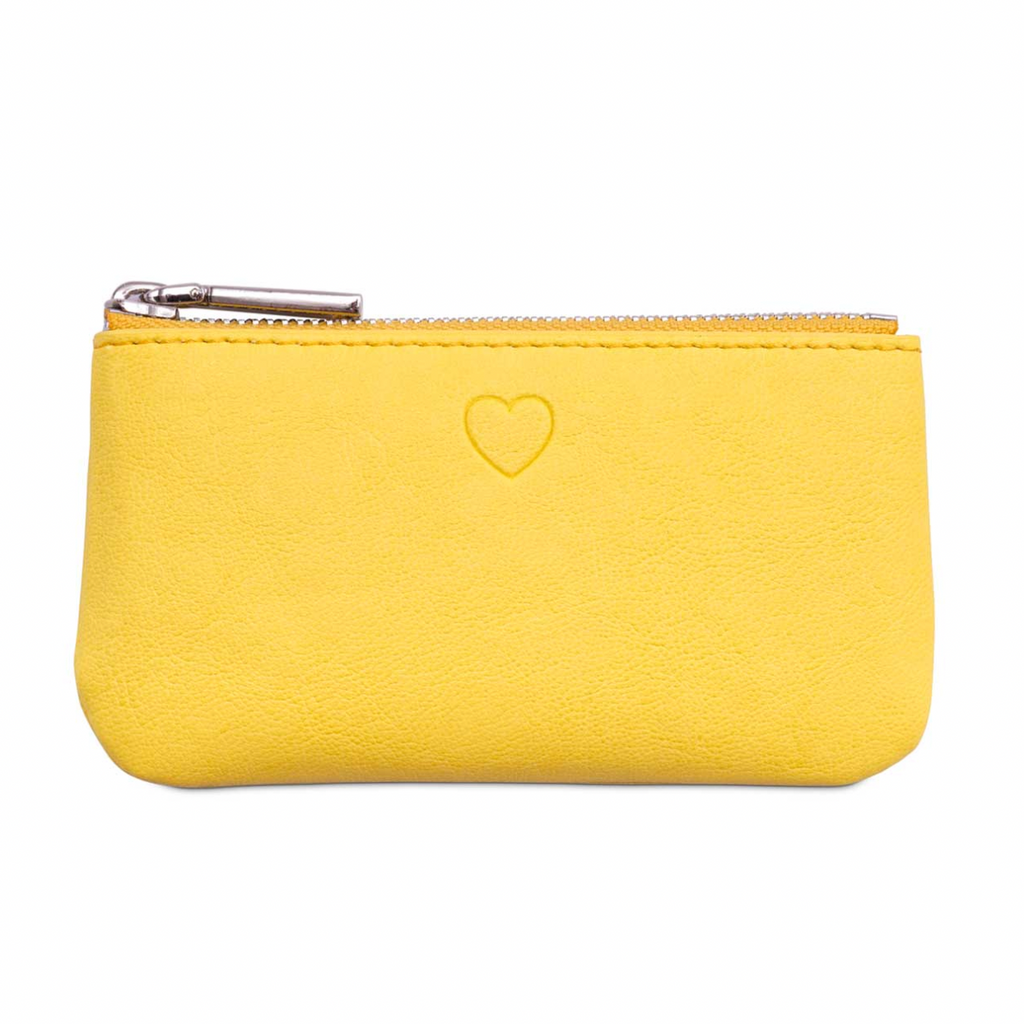 Watson & Wolfe X Ethel Loves Me Zipped Key and Card Case in citrus