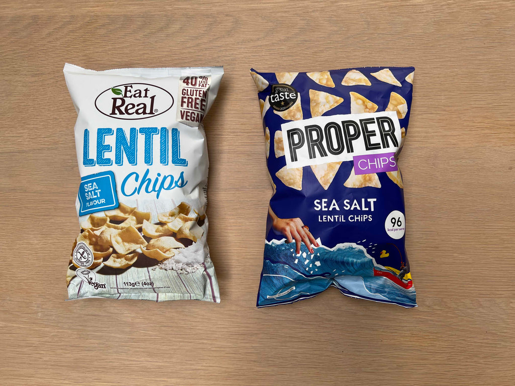 Proper Lentil Chips vs Real Lentil Chips comparison