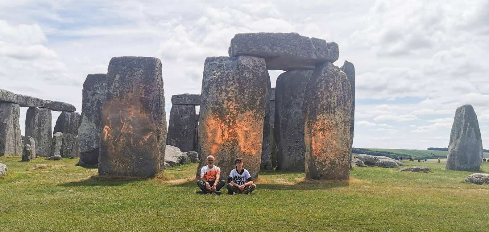 Just Stop Oil at Stonehenge, UK June 19th 2024