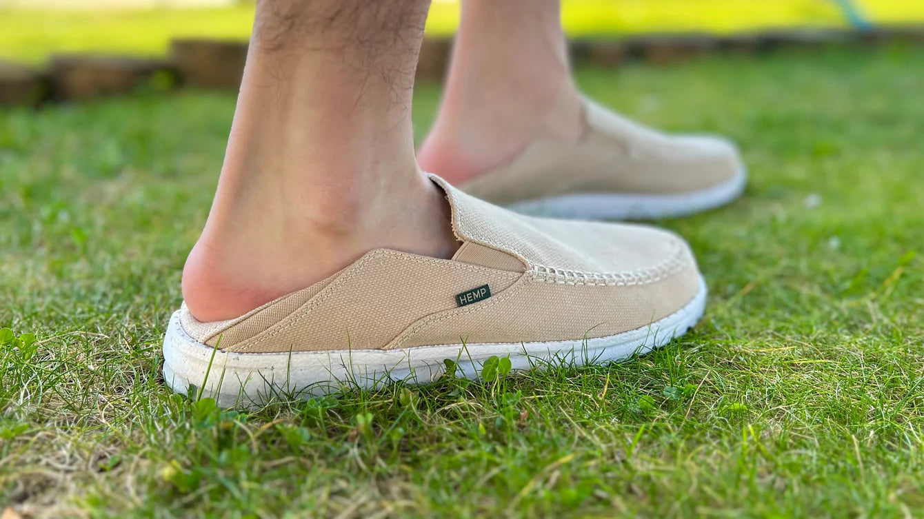 8000 Kicks SunSlide Hemp Slip-on for women in Dark Green
