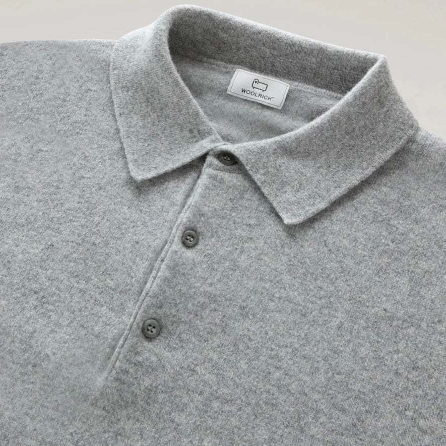 Woolrich Men's Luxe Polo in Pure Cashmere