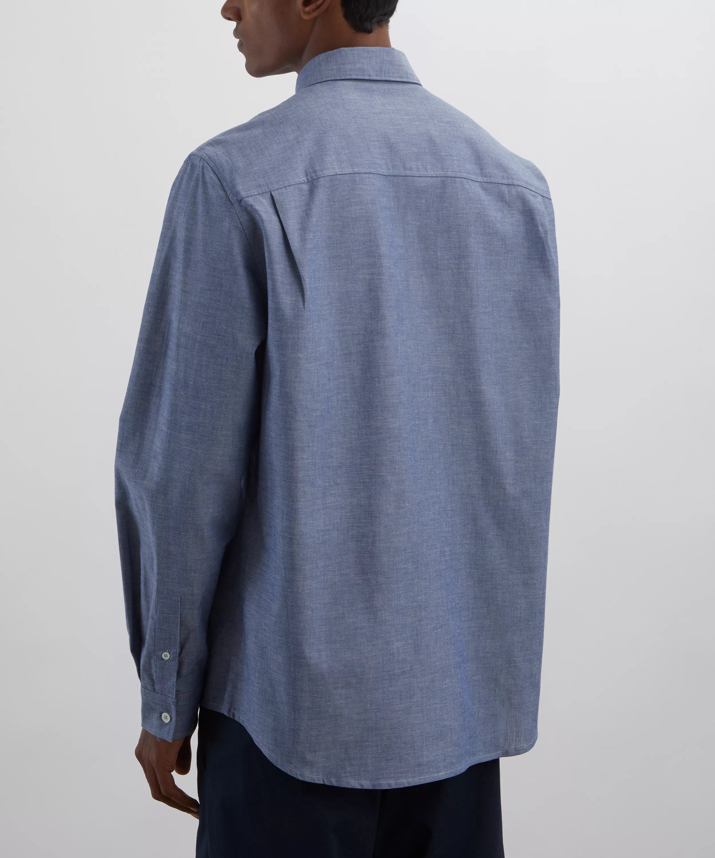 A.P.C. Edouard Brodé Chambray Cotton Shirt