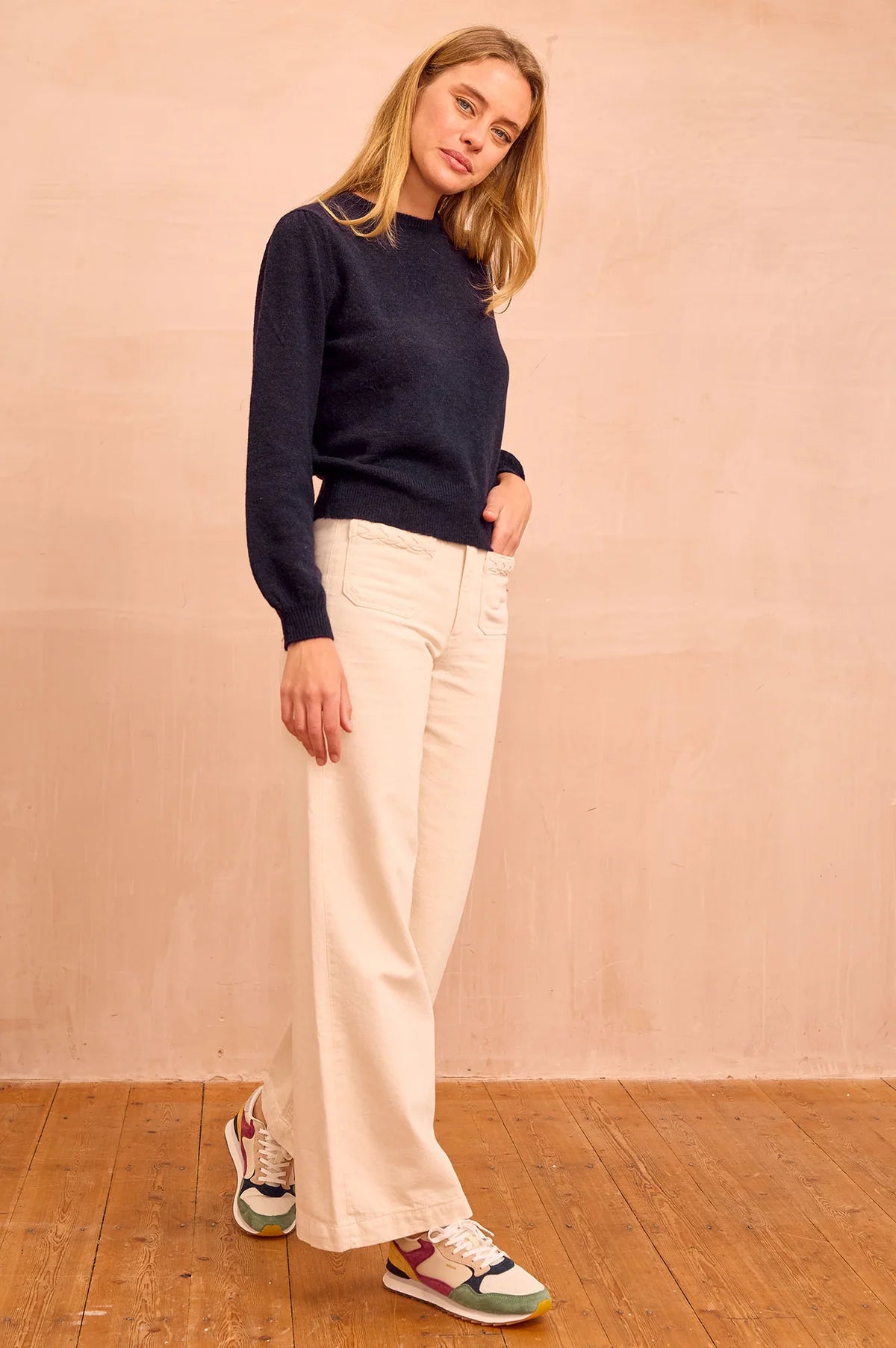ASPIGA Alpaca Blend Puff Sleeve Jumper