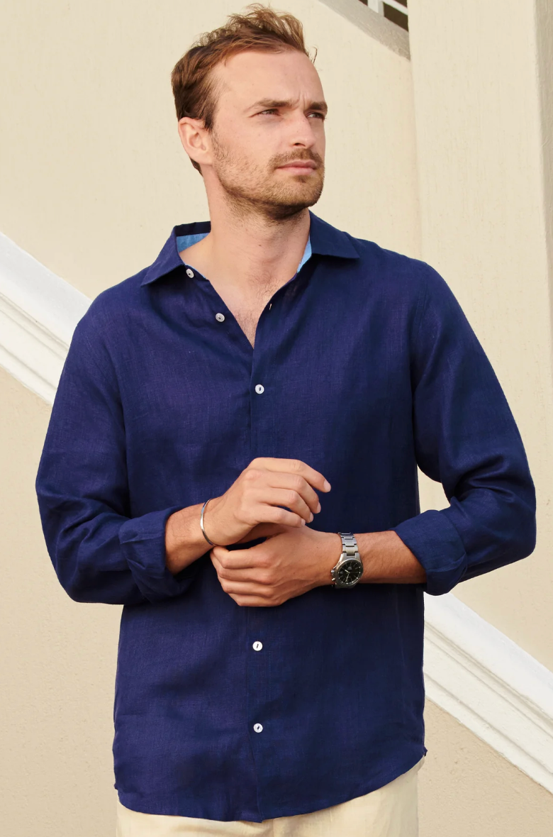 ASPIGA Men's Premium Linen Shirt