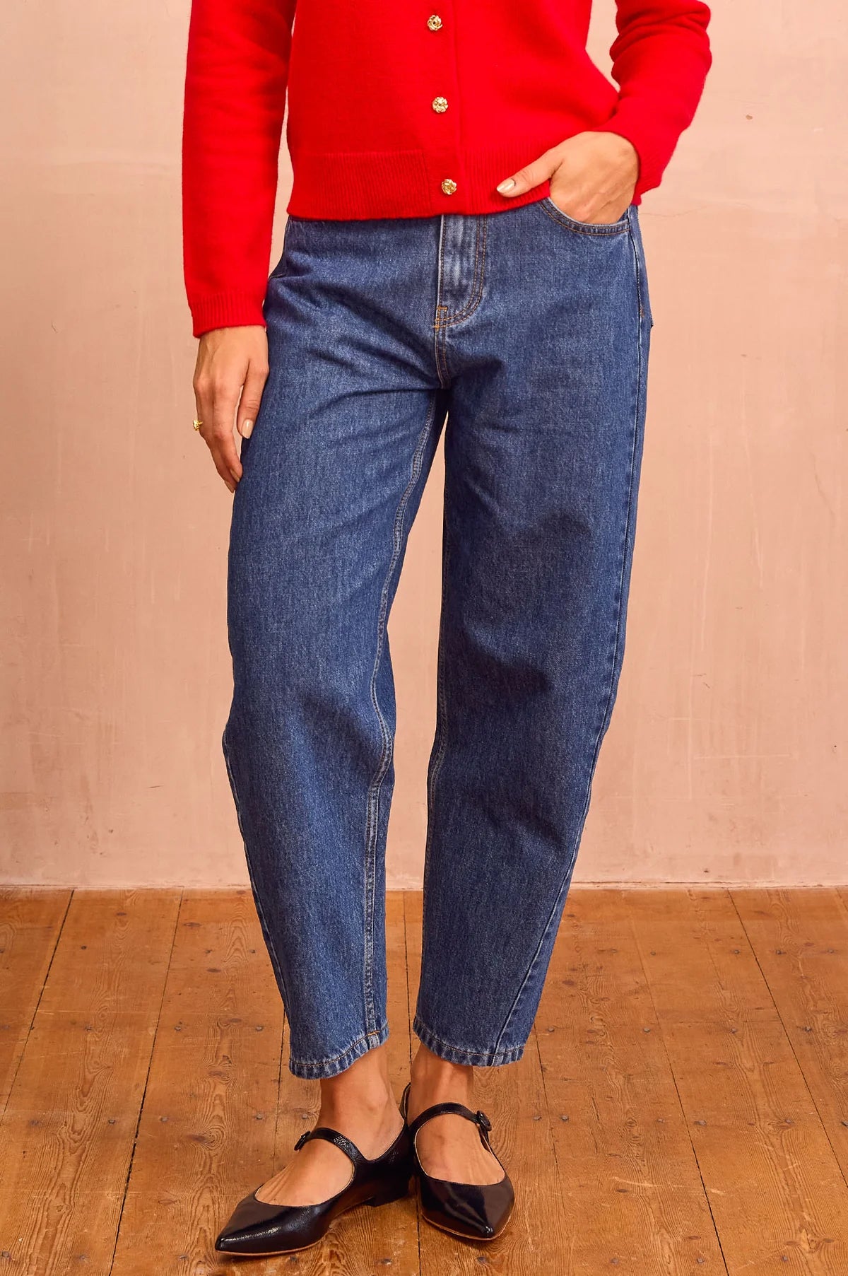 ASPIGA Organic Cotton Barrel Jean