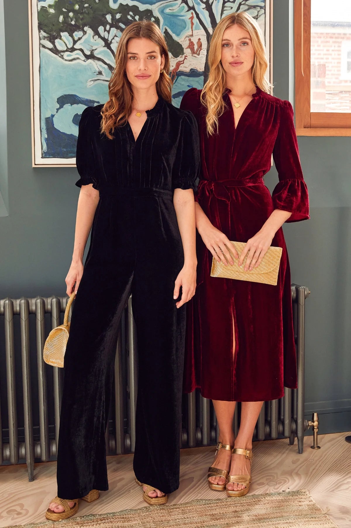 ASPIGA Tallulah Velvet Jumpsuit