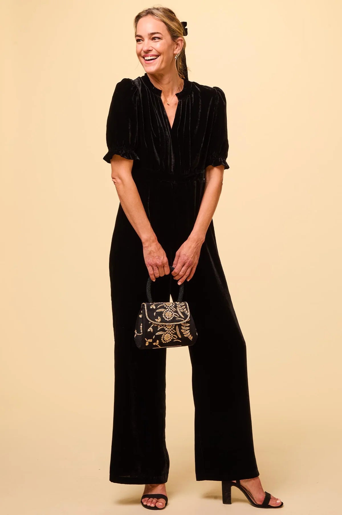 ASPIGA Tallulah Velvet Jumpsuit