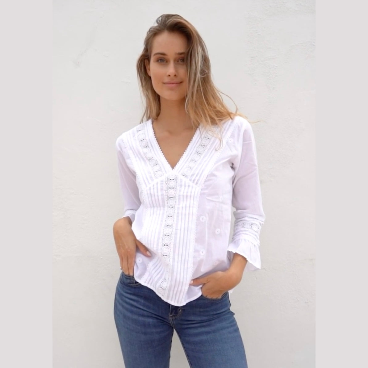 ASPIGA Valentina Embroidered Blouse