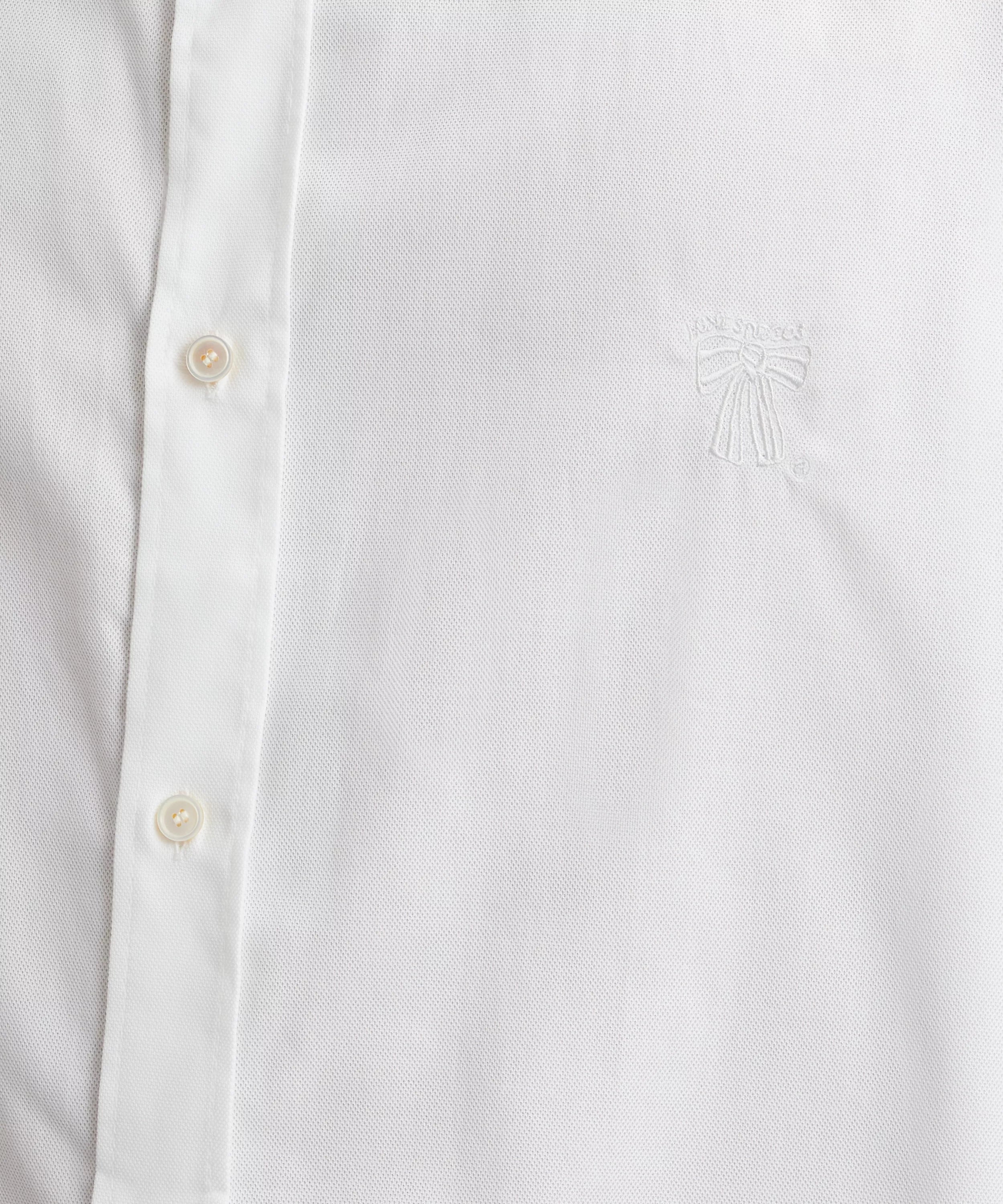 Acne Studios Bow Embroidered Long Sleeve Shirt
