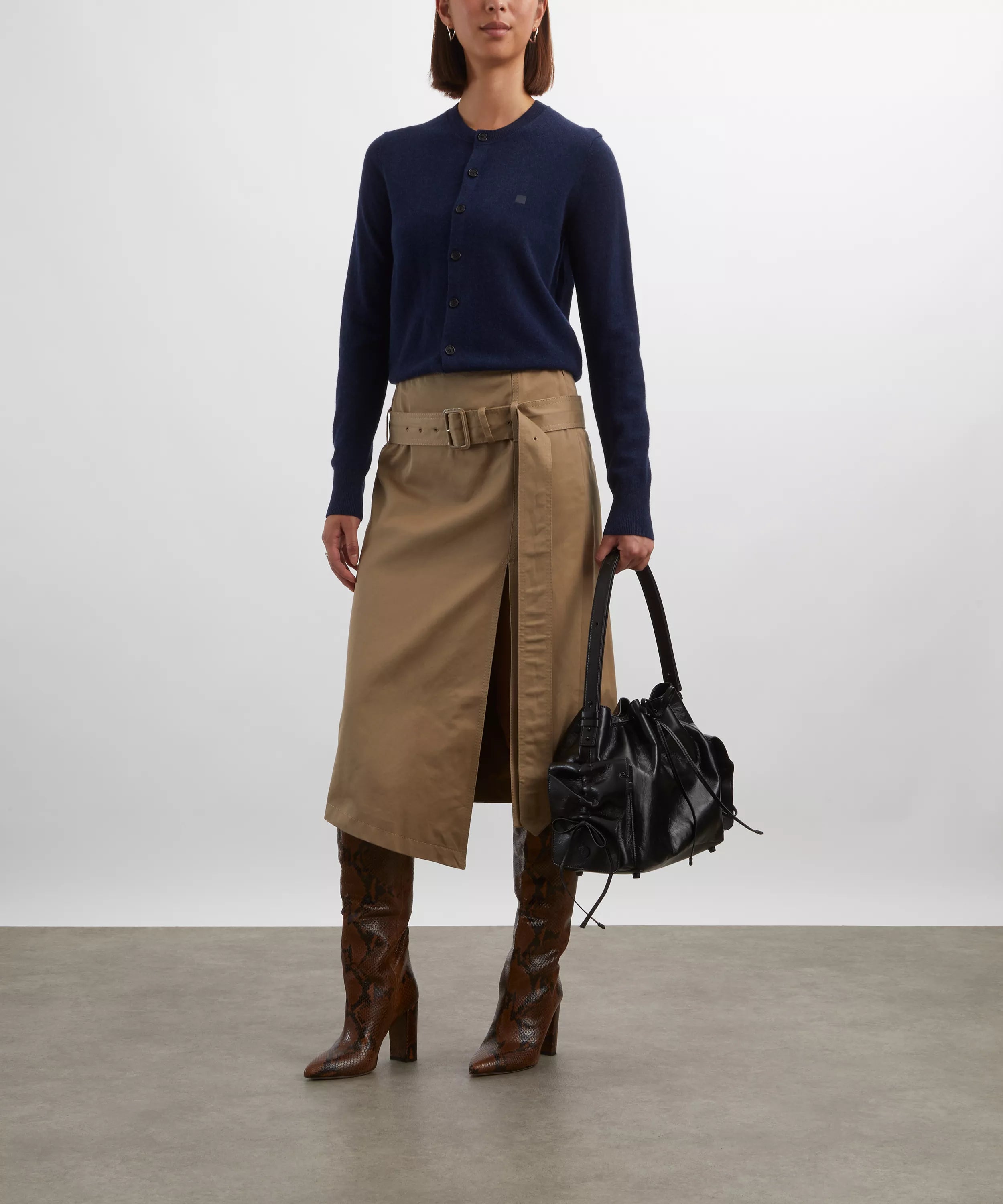 Acne Studios Fitted Yak Wool Cardigan