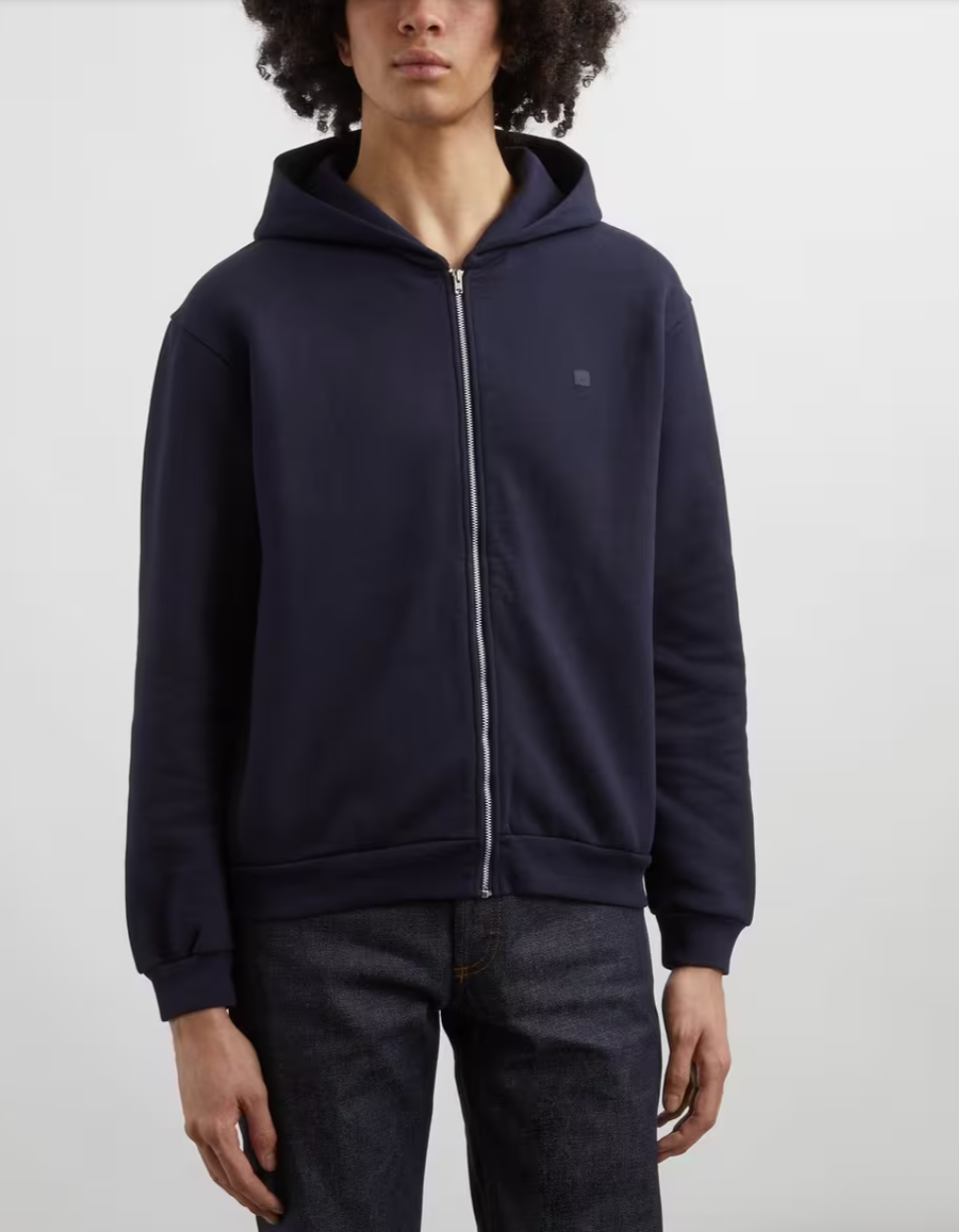 Acne Studios Navy Hooded Sweater