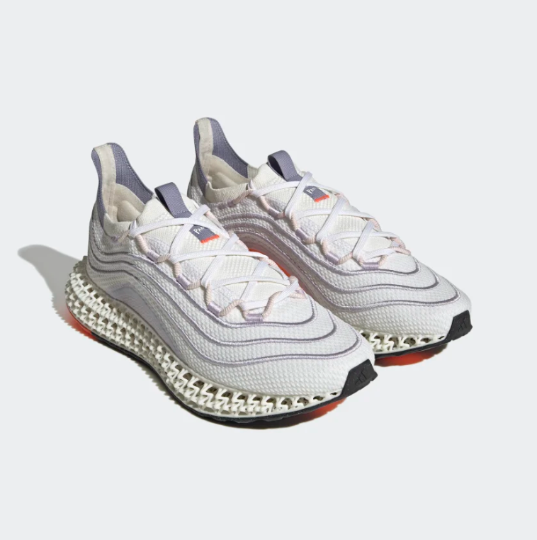 Adidas 4DFWD x Parley Shoes in Non Dyed / Silver Violet / Impact Orange colour