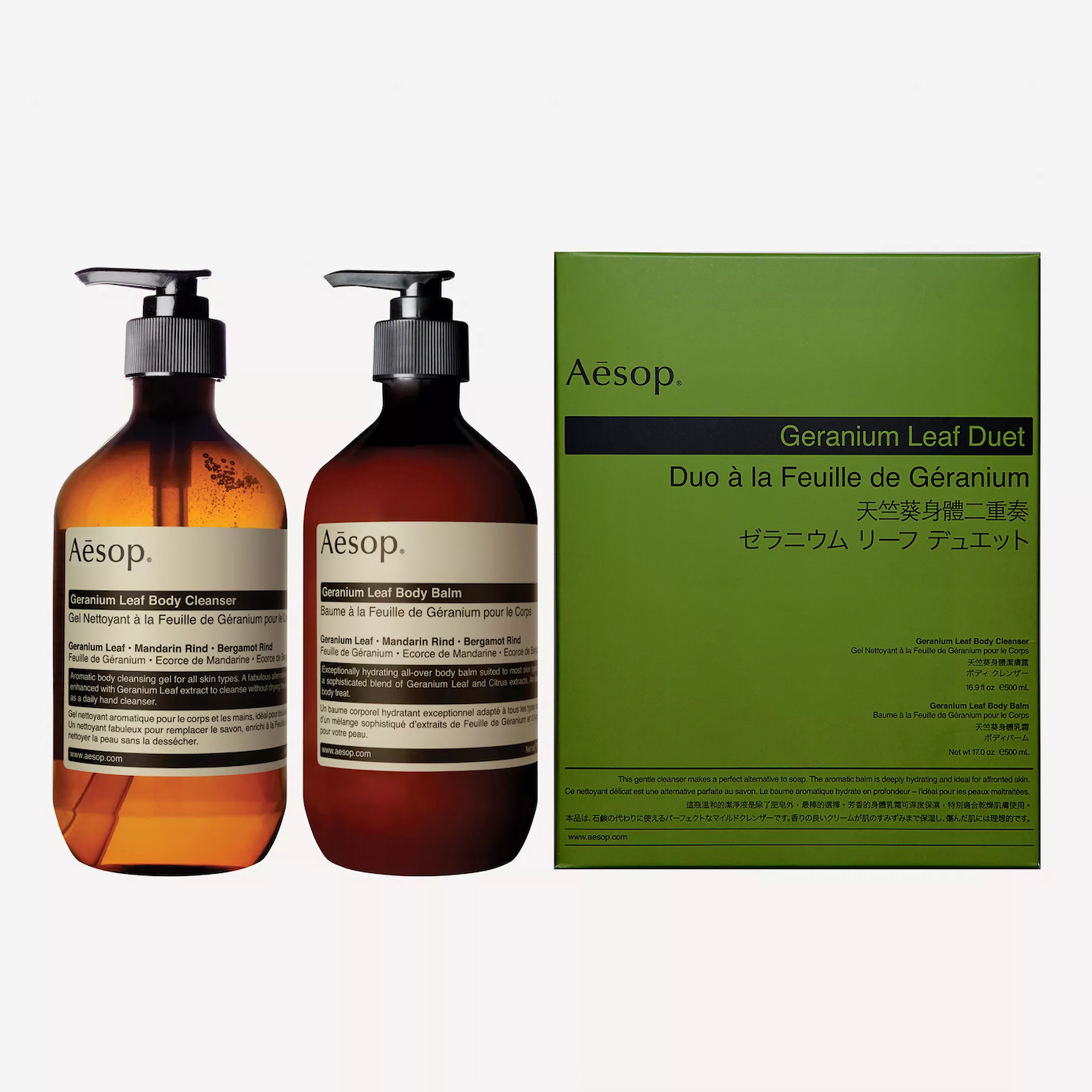 Aēsop Geranium Leaf Duet 2 x 500ml